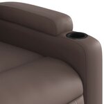 vidaXL Fauteuil inclinable marron similicuir