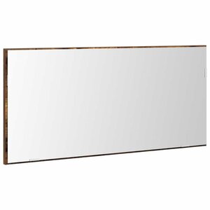 vidaXL Miroir Montage mural Marron 80 x 37 cm Verre et Bois Ingénierie