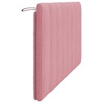 vidaXL Coussin de tête de lit rose 160 cm velours