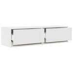 vidaXL Meuble TV Blanc 100 x 31 x 25.5 cm Bois d'ingénierie