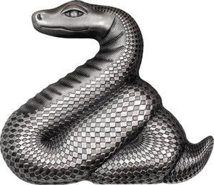 Pièce de monnaie en Argent 1000 Togrog g 31.1 (1 oz) Millésime 2025 Shaped Lunar Year NIMBLE SNAKE (PRÉCOMMANDE)