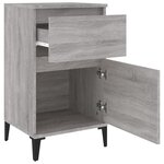vidaXL Table de chevet sonoma gris 40x35x70 cm