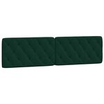vidaXL Cadre de lit sans matelas vert foncé 200x200 cm velours