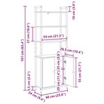 vidaXL Bibliothèque Chêne artisanal 60 x 24 x 161 cm Bois d'ingénierie
