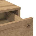 vidaXL Table de Toilette Marron 50 x 41 x 140 cm Bois d'ingénierie