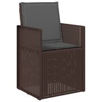 vidaXL Ensemble de salle à manger pour jardin avec coussin 7 Pièces PP