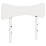 vidaXL Cadre de lit sans matelas blanc 75x190 cm bois de pin massif