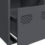 vidaXL Buffet anthracite 68x39x73 5 cm acier laminé à froid