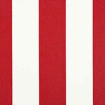 vidaXL Auvent Rétractable Rouge et blanc 350 x 250 cm tissu
