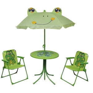 Jeu de bistro avec parasol pour enfants 3 pièces vert 02_0014492