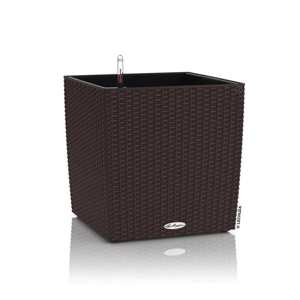 LECHUZA Jardinière CUBE Cottage 30 ALL-IN-ONE Moka