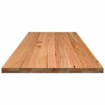 vidaXL Dessus de bureau marron clair bois chêne massif rectangulaire