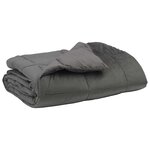 vidaXL Duvet complet toute l'année 200 x 200 cm 4 saisons Gris clair