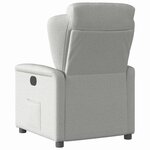 vidaXL Fauteuil inclinable électrique gris nuage tissu