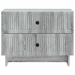 vidaXL Cabinet de chevet Sonoma gris 62 x 34 5 x 47 5 cm