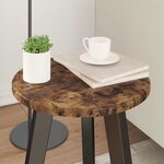 vidaXL Plateau de table Chêne fumé 30 x 30 x 1.5 cm Bois d'ingénierie