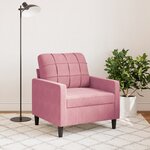vidaXL Fauteuil Rose 60 cm Velours