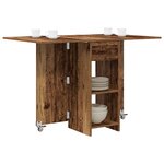 vidaXL Table à dîner 115 x 70 x 75 cm Bois d'ingénierie Bois ancien