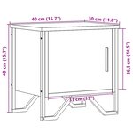 vidaXL Table de chevet chêne marron 40x30x40 cm bois d'ingénierie