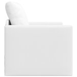 vidaXL Canapé Lit 2-en-1 Blanc 74x77x81 cm en Faux Cuir