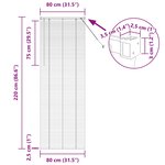 vidaXL Store de Fenêtre avec des rideaux Autre Argenté 80 x 220 cm Aluminium
