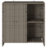 Armoire de rangement vidaXL Grise 100x36x102 cm Rattan