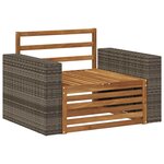 vidaXL Sofa de milieu extérieur Naturel