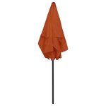 vidaXL Parasol de plage terre cuite 180x120 cm