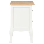 vidaXL Tables de chevet 2 Pièces blanc 35x30x49 cm MDF