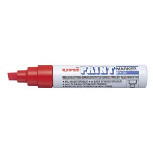 Marqueur PAINT Marker PX30 pointe biseautée large 4 - 8 5mm Rouge UNI-BALL