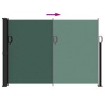 vidaXL Auvent latéral rétractable vert foncé 140x300 cm