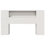 vidaXL Tête de lit avec rangement blanc 160 cm bois massif de pin