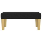 Banc banquette 70 x 30 x 30 cm tissu noir 02_0010546