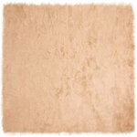 vidaXL Tapis en Peau de Mouton Synthétique Beige 120 x 120 cm