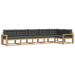 vidaXL Ensemble de canapés d'extérieur 4 pc Blanc et anthracite