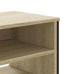 vidaXL Meuble TV chêne sonoma 122x34x41 cm bois d'ingénierie