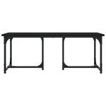 vidaXL Table basse Noir 90x50x35 cm Bois d'ingénierie