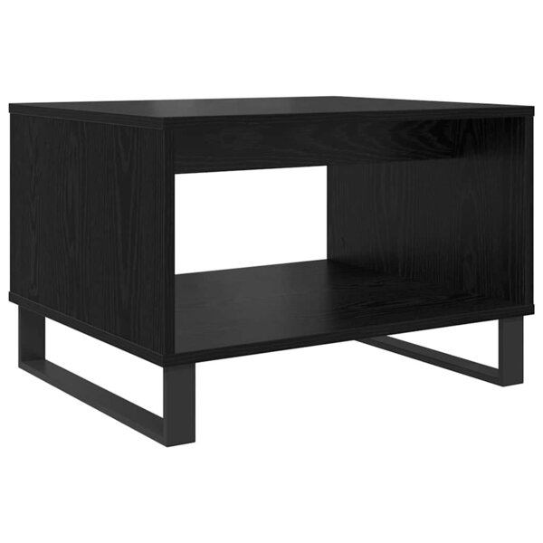 vidaXL Table basse Chêne noir 60 x 50 x 40 cm Bois d'ingénierie