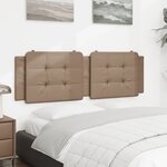 vidaXL Coussin de tête de lit Zadar cappuccino 160 cm similicuir