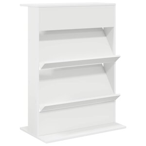 vidaXL Étagère à magazines Blanc 70 x 41 x 96 cm Bois d'ingénierie