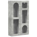 vidaXL Armoire suspendue Gris béton 59 x 20 x 100 cm Bois d'ingénierie