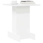 vidaXL Table d'appoint Blanc 44 5 x 45 x 55 cm Bois d'ingénierie