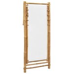 vidaXL Chaise de terrasse Bambou et toile