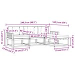 vidaXL Ensemble de canapés d'extérieur 4 pc Blanc et Beige Polyester