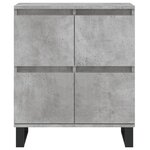 vidaXL Buffets 3 Pièces gris béton bois d'ingénierie