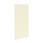 vidaXL Store plissé crème 60x100 cm largeur du tissu 59 4 cm polyester