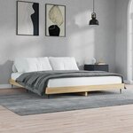 vidaXL Cadre de lit sans matelas chêne sonoma 120x200 cm