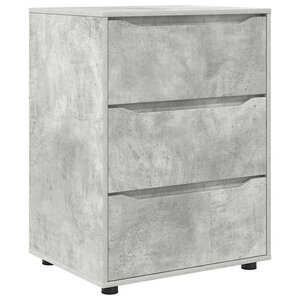 vidaXL Armoire de rangement Gris béton 60 x 48 x 81 cm