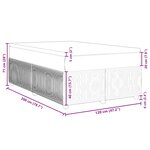 vidaXL Sommier à lattes de lit et matelas Gris foncé 120x200cm Velours