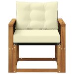 vidaXL Sofa de milieu extérieur Bois d'Acacia Massif Naturel